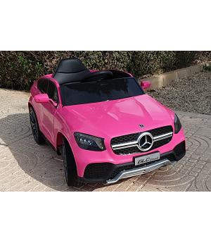 Coche infantil Mercedes-Benz GLC Coupe rosa-pink, Mp4 TV, eva, cuero, 2.4ghz RC (LI-BBH-008pk)